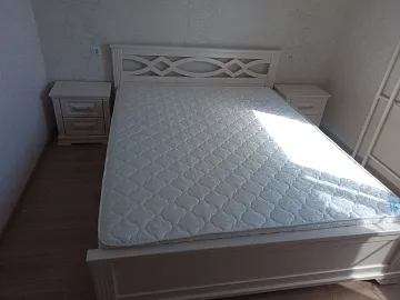 Кровать Лира (белая эмаль)