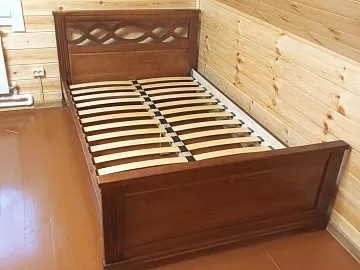 Кровать Лира (белая эмаль)