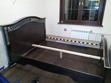 Кровать Милена (сосна, резьба береза)