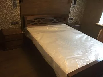 Кровать Лира (белая эмаль)