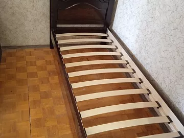 Кровать Вирсавия (белая эмаль с золотой патиной)
