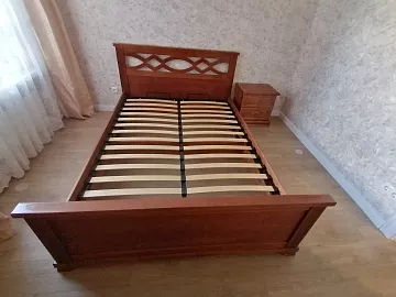 Кровать Лира (белая эмаль)