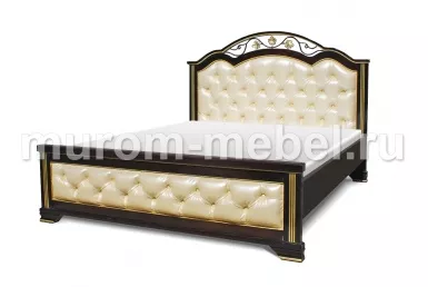 Кровать Амелия с мягкой вставкой из бука