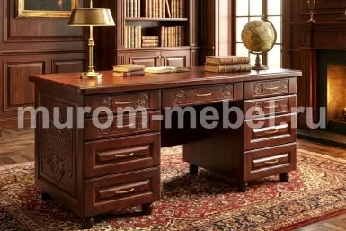 Стол письменный Резной