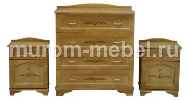 Комод, 2 тумбочки Соната