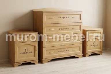 Комод, 2 тумбочки Соната
