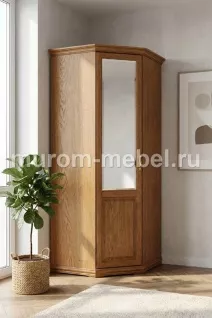 Шкаф 1-створчатый угловой из сосны из серии "Дарина"