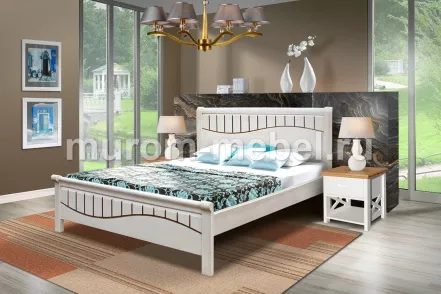 Кровать Бруклин из дуба