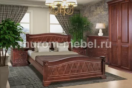 Кровать Стефани из дуба