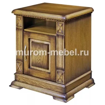 Тумба «Флоренция» ниша+дверка из массива сосны, ВхШхГ 680x560x370, цвет - масло + лак