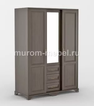 Шкаф-купе Герцог трехстворчатый с зеркалом