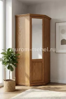 Шкаф 1-створчатый угловой из сосны из серии "Дарина"