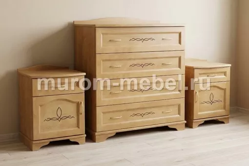 Комод, 2 тумбочки Соната