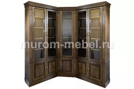 Шкаф книжный угловой Флоренция 3