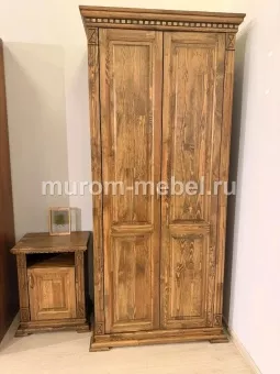Шкаф для одежды Флоренция-1, Размер: ВхШхГ 2200x1000x550, цвет - Масло+лак
