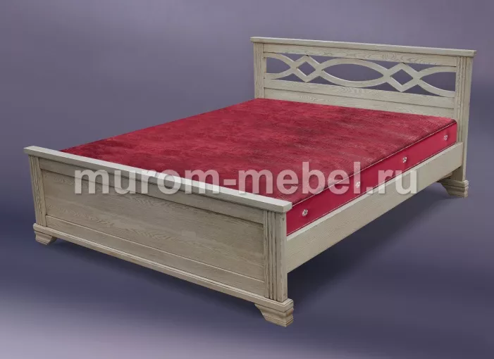 Фото Кровать Лира из дуба от производителя 'Муром-Мебель'