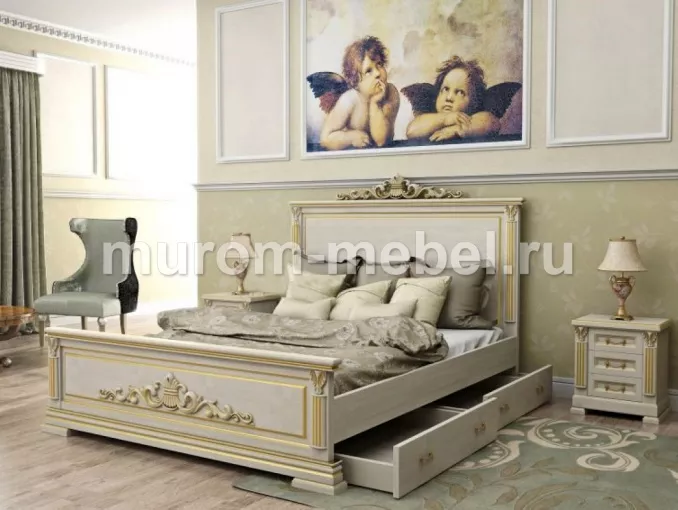 Фото Кровать Виктория от производителя 'Муром-Мебель'