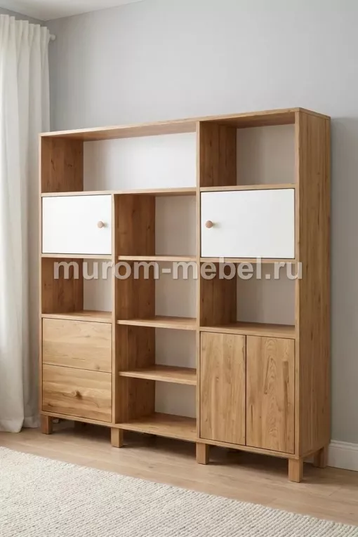 Фото Шкаф-стеллаж Комби от производителя 'Муром-Мебель'