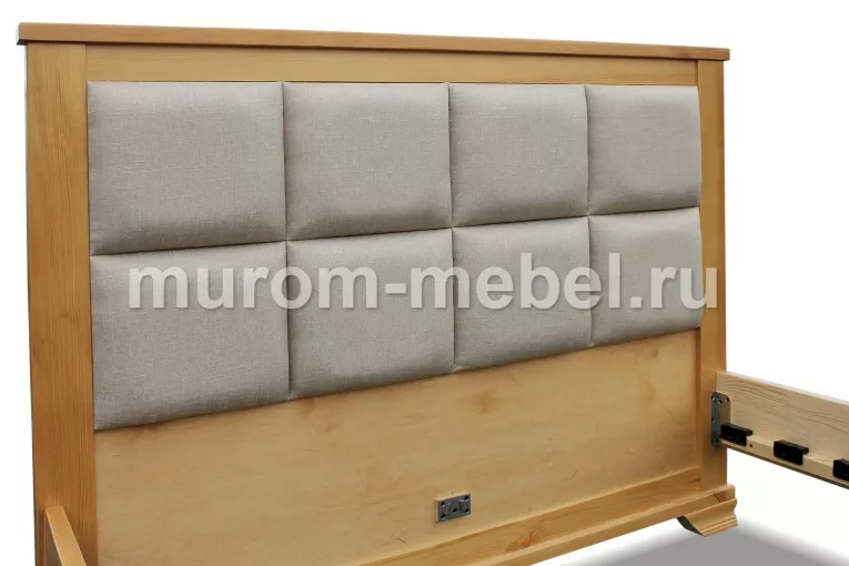 Фото Кровать Классика с мягкой вставкой от производителя 'Муром-Мебель'