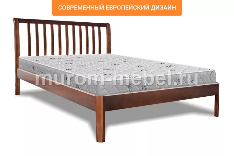 Фото Кровать Беатрис Люкс из бука от производителя 'Муром-Мебель'