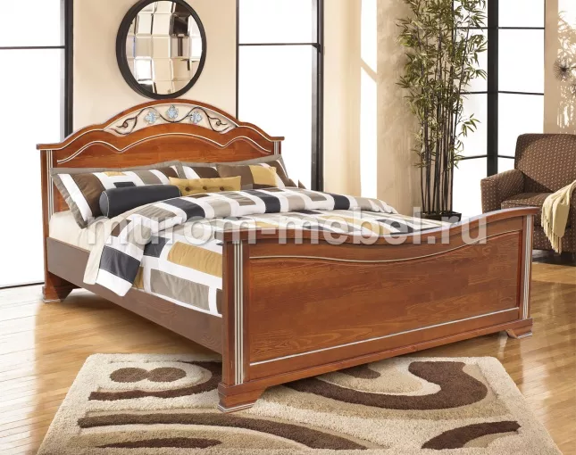 Фото Кровать Амелия из дуба от производителя 'Муром-Мебель'