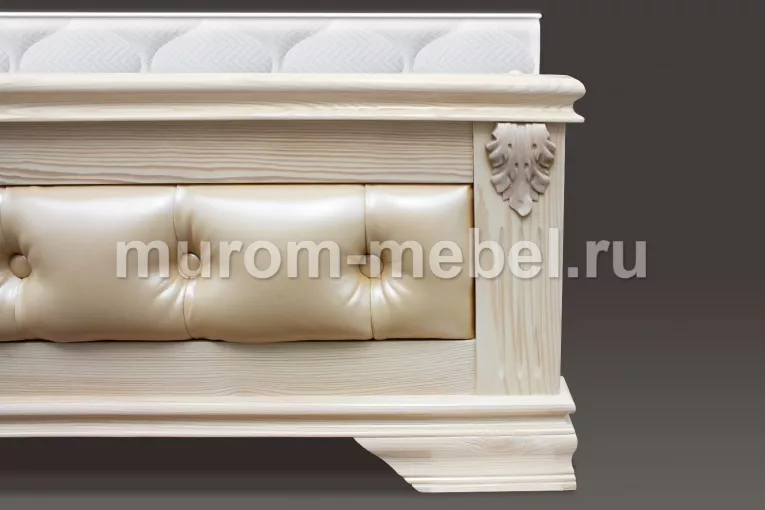 Фото Кровать Оливия Люкс из дуба от производителя 'Муром-Мебель'