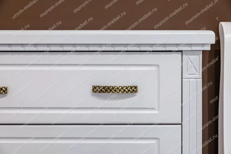 Фото Комод из серии "Флоренция" (белая эмаль) от производителя 'Муром-Мебель'