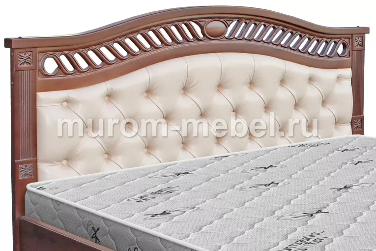 Фото Кровать Милена с мягкой вставкой от производителя 'Муром-Мебель'