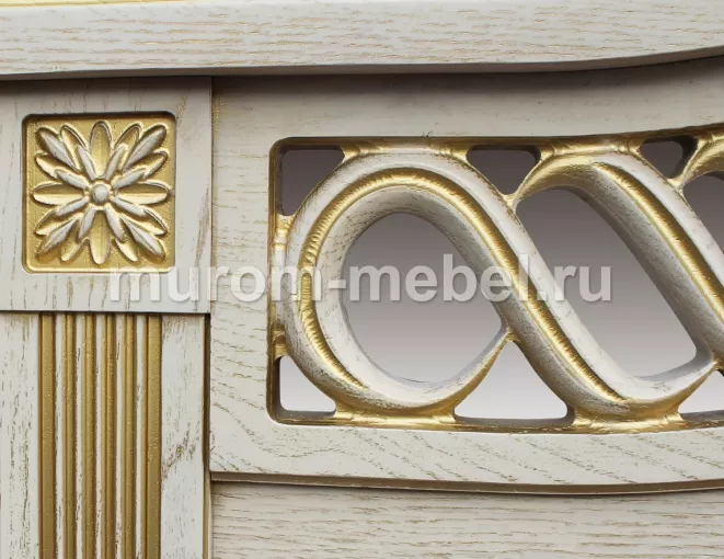 Фото Кровать Милена (сосна, резьба береза) от производителя 'Муром-Мебель'