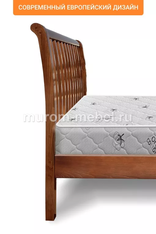 Фото Кровать Беатрис Люкс из бука от производителя 'Муром-Мебель'
