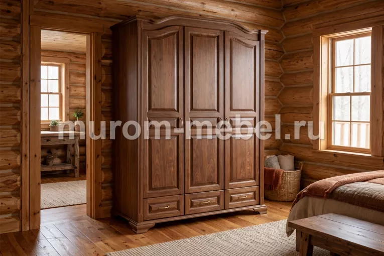 Фото Шкаф Визит 3-х ств. с нижними ящиками от производителя 'Муром-Мебель'