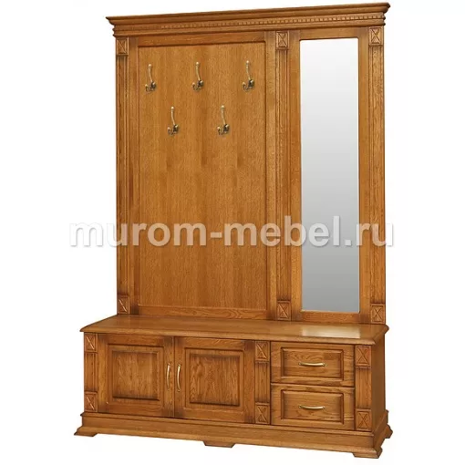 Фото Тумба с вешалкой и зеркалом Флоренция от производителя 'Муром-Мебель'
