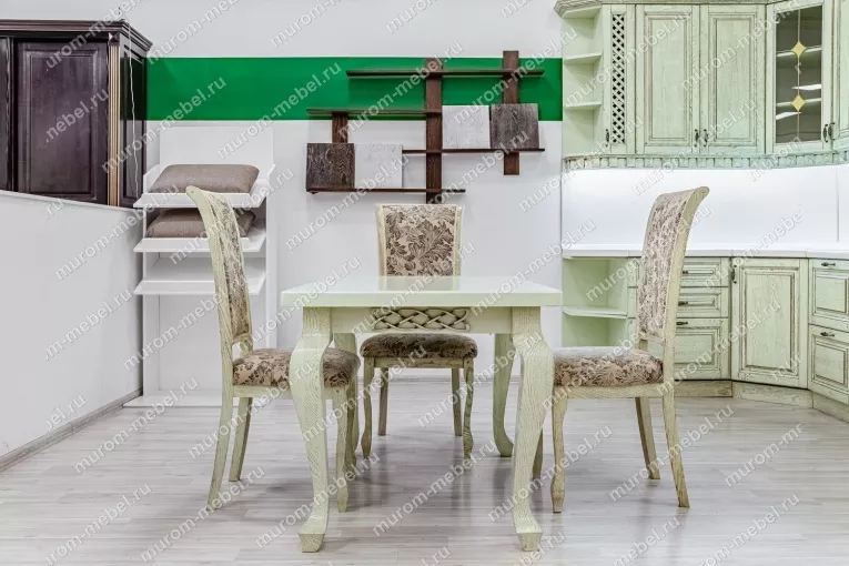 Фото Стул Грант-2 (фисташка с коричневой патиной, дуб) от производителя 'Муром-Мебель'