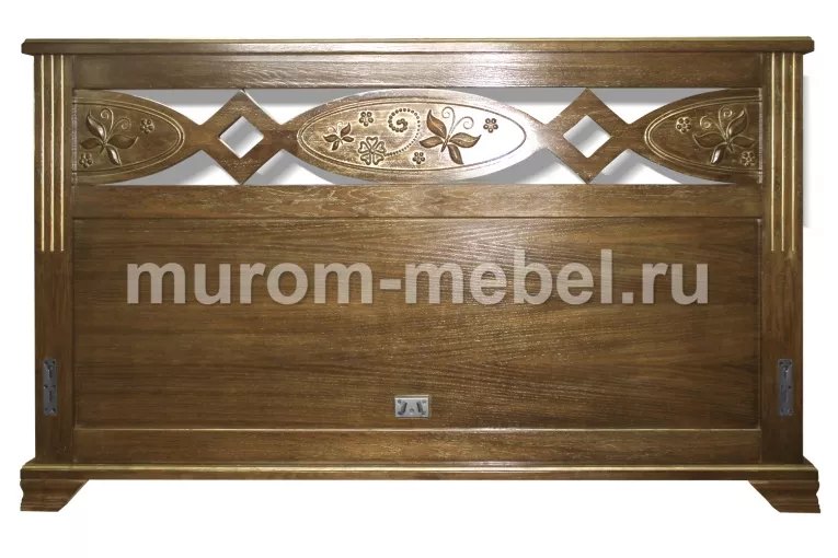 Фото Кровать Лирона (сосна, резьба береза) от производителя 'Муром-Мебель'