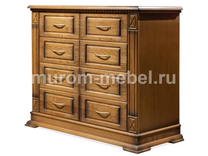 Фото Комод Флоренция 4 ящика (фальшь 8 ящ.) от производителя 'Муром-Мебель'