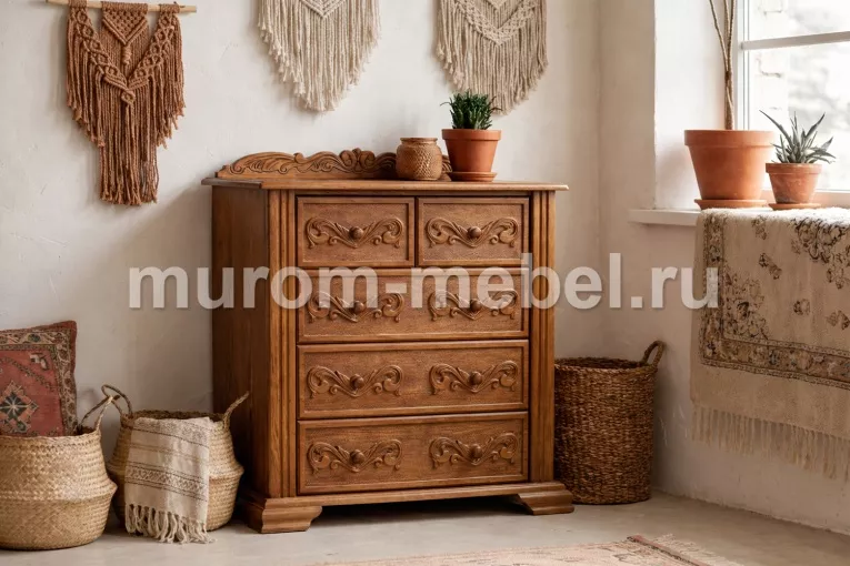 Фото Комод резной от производителя 'Муром-Мебель'