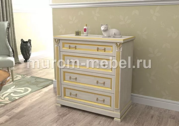 Фото Комод Виктория 4 ящика мини от производителя 'Муром-Мебель'