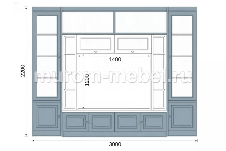 Фото Стенка Тордис от производителя 'Муром-Мебель'
