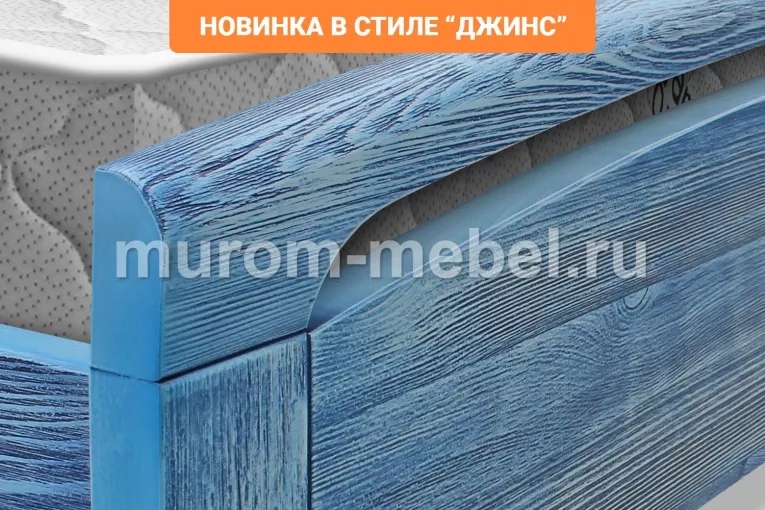 Фото Кровать Бали из дуба от производителя 'Муром-Мебель'