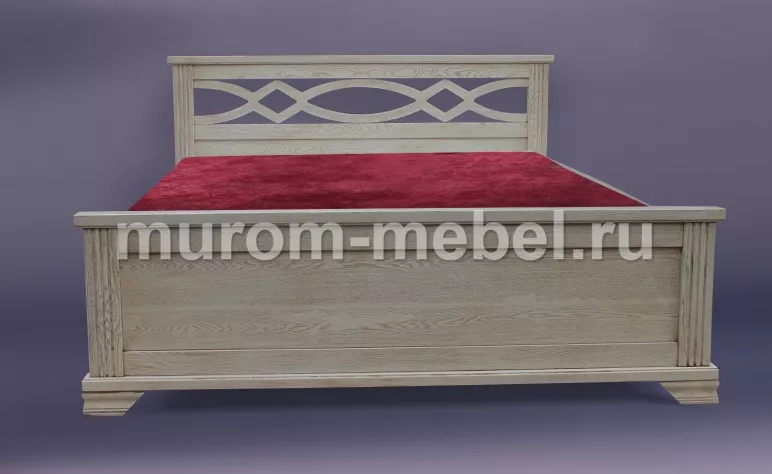 Фото Кровать Лира из дуба от производителя 'Муром-Мебель'