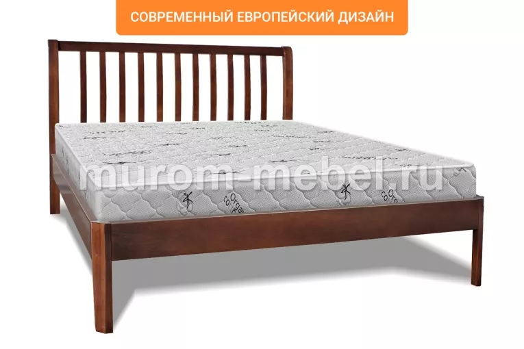 Фото Кровать Беатрис Люкс из бука от производителя 'Муром-Мебель'