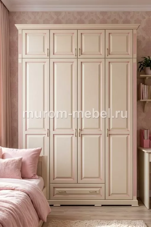 Фото Шкаф с прямым багетом из серии "Оливия" от производителя 'Муром-Мебель'