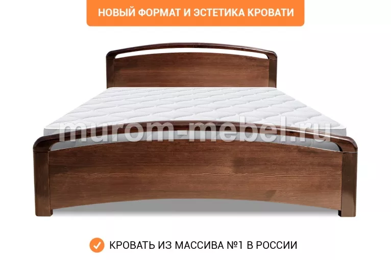 Фото Кровать Бали Lux из бука от производителя 'Муром-Мебель'