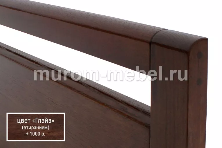 Фото Кровать Рамона из дуба от производителя 'Муром-Мебель'