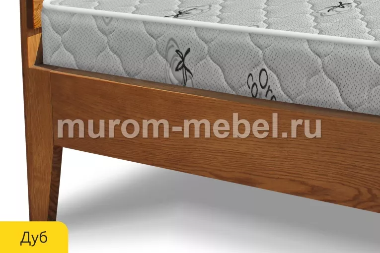 Фото Кровать Данте из дуба от производителя 'Муром-Мебель'