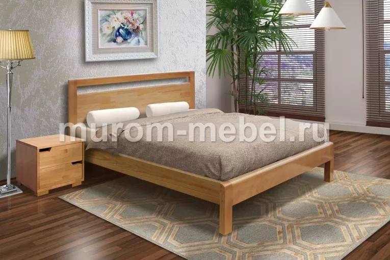 Фото Кровать Рамона из дуба от производителя 'Муром-Мебель'