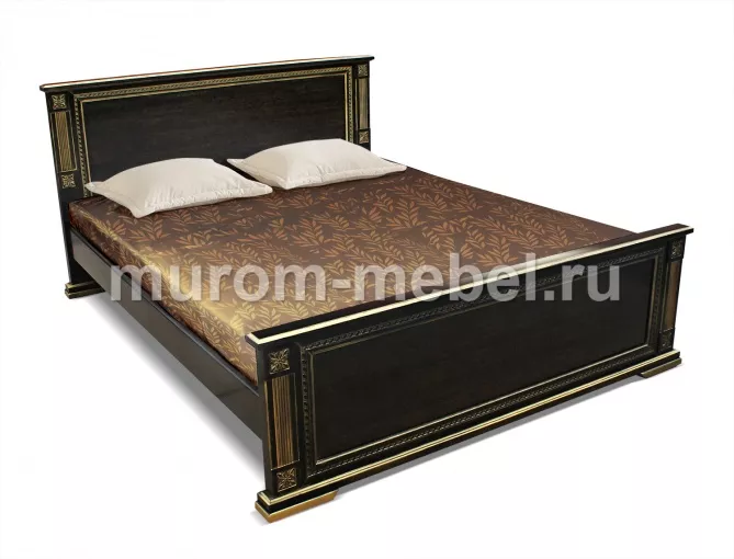 Фото Кровать Грета из бука от производителя 'Муром-Мебель'