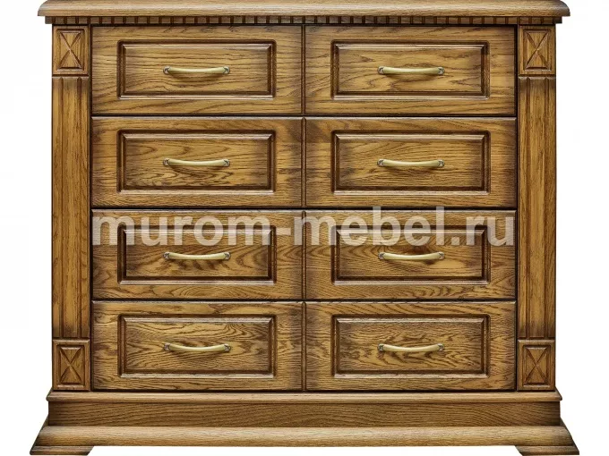 Фото Комод Флоренция 4 ящика (фальшь 8 ящ.) от производителя 'Муром-Мебель'