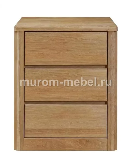 Фото Тумба «Данте 2» модифицированная, массив бука, Размер: ВхШхГ 700х600х350, цвет - выбеленный дуб. 3 ящика Фурнитура: BLUM с доводчиком скрытого монтажа (Австрия) 5 шт. в наличии от производителя 'Муром-Мебель'