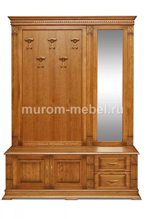 Фото Тумба с вешалкой и зеркалом Флоренция от производителя 'Муром-Мебель'